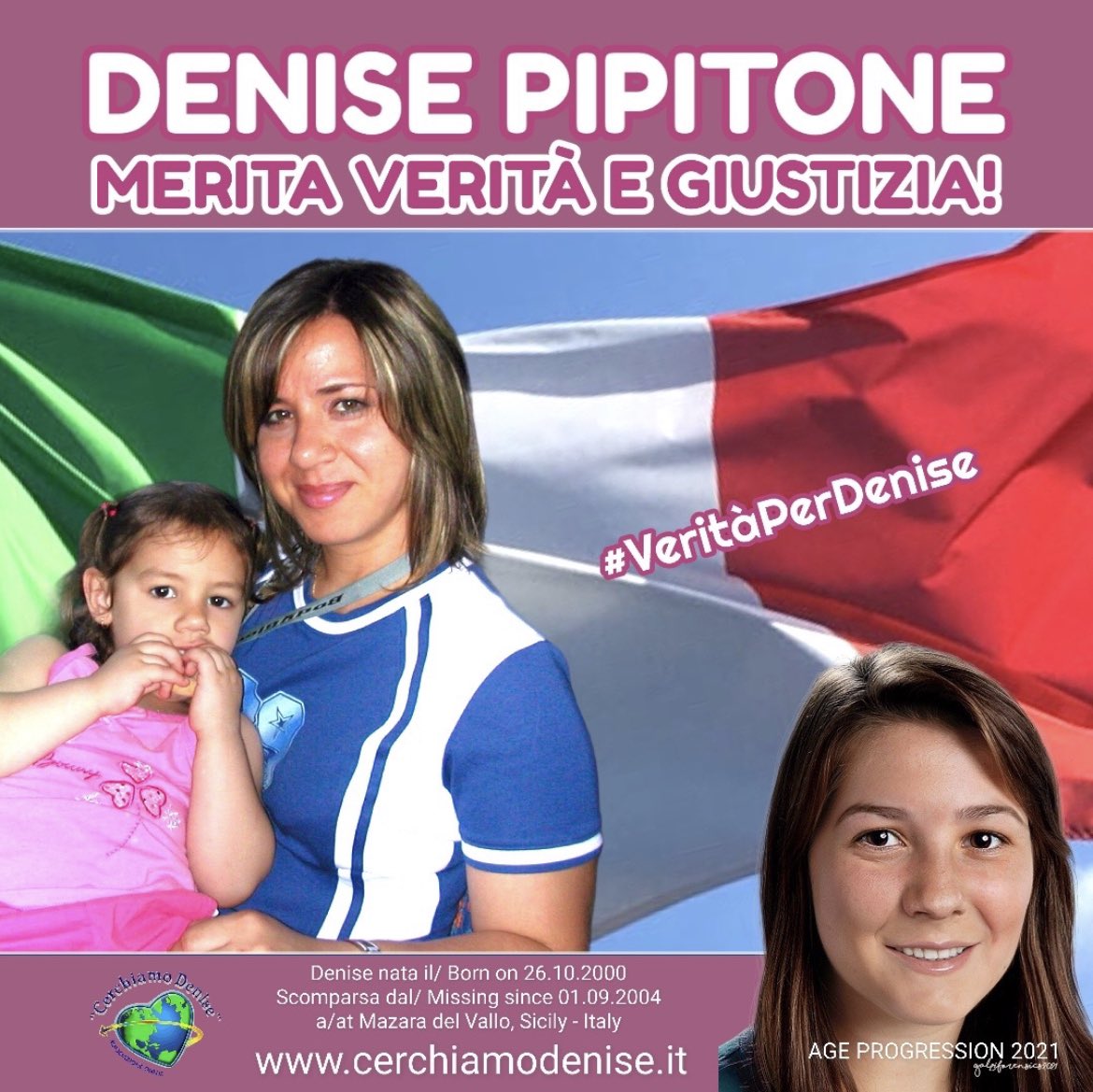 💞 MISSING #DenisePipitone 💞 

She was kidnapped in 2004 in #Sicily, #Italy. 
Please share this to help find her. Thank you! 💛

#MissingPeople #MissingDenise #MissingDenisePipitone #CerchiamoDenise #IlPopoloDiDenise #Missing #Europe #World #CommissioneDiInchiestaPerDenise