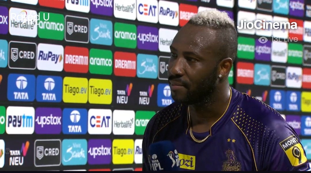 mufaddal_vohra's tweet photo. Andre Russell said, "I get goosebumps seeing what Rinku Singh has done. I'm very proud of him, he's a very hardworking and disciplined guy". https://t.co/opZGs7HCWi