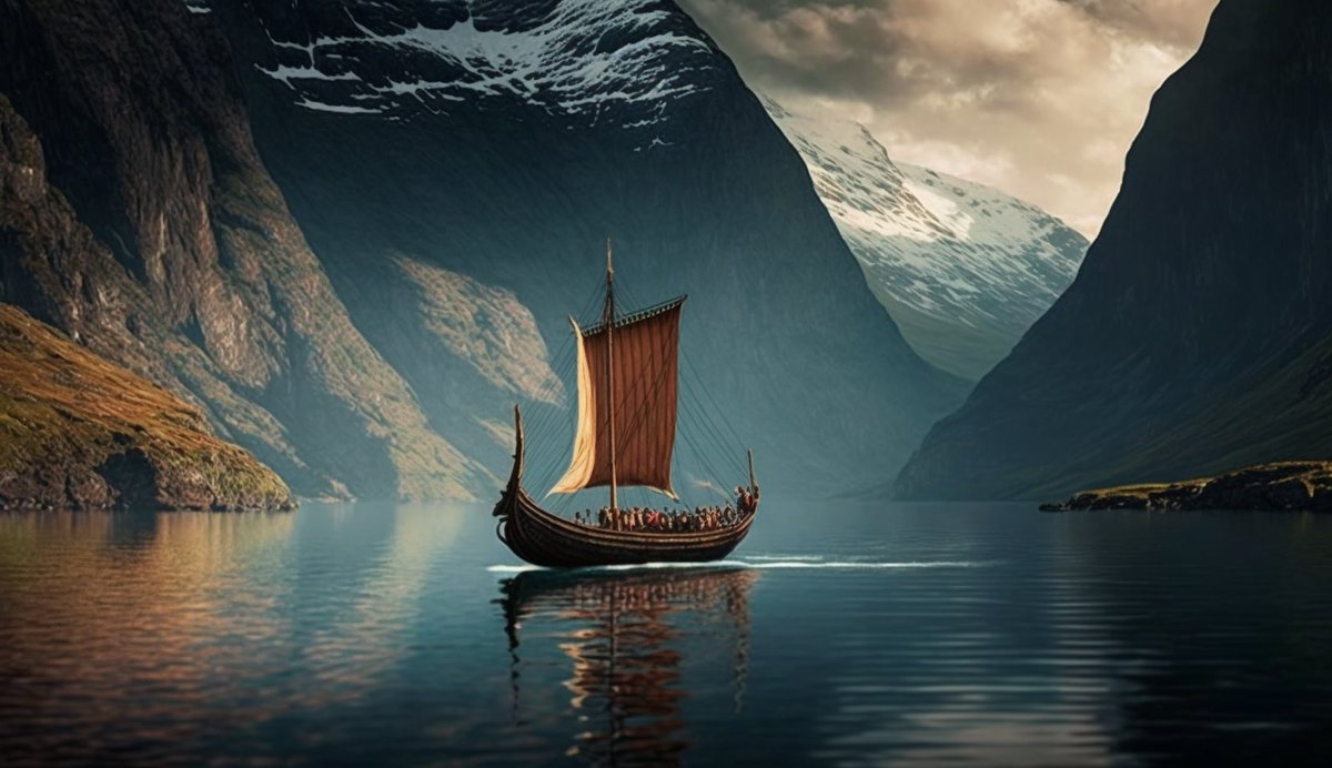 History____Geek's tweet image. 🛶🐟 The Vikings were skilled sailors who traveled in longships and reached North America over 500 years before Columbus. They also used dried fish as a form of currency! #history #funfact 🌊⚓️