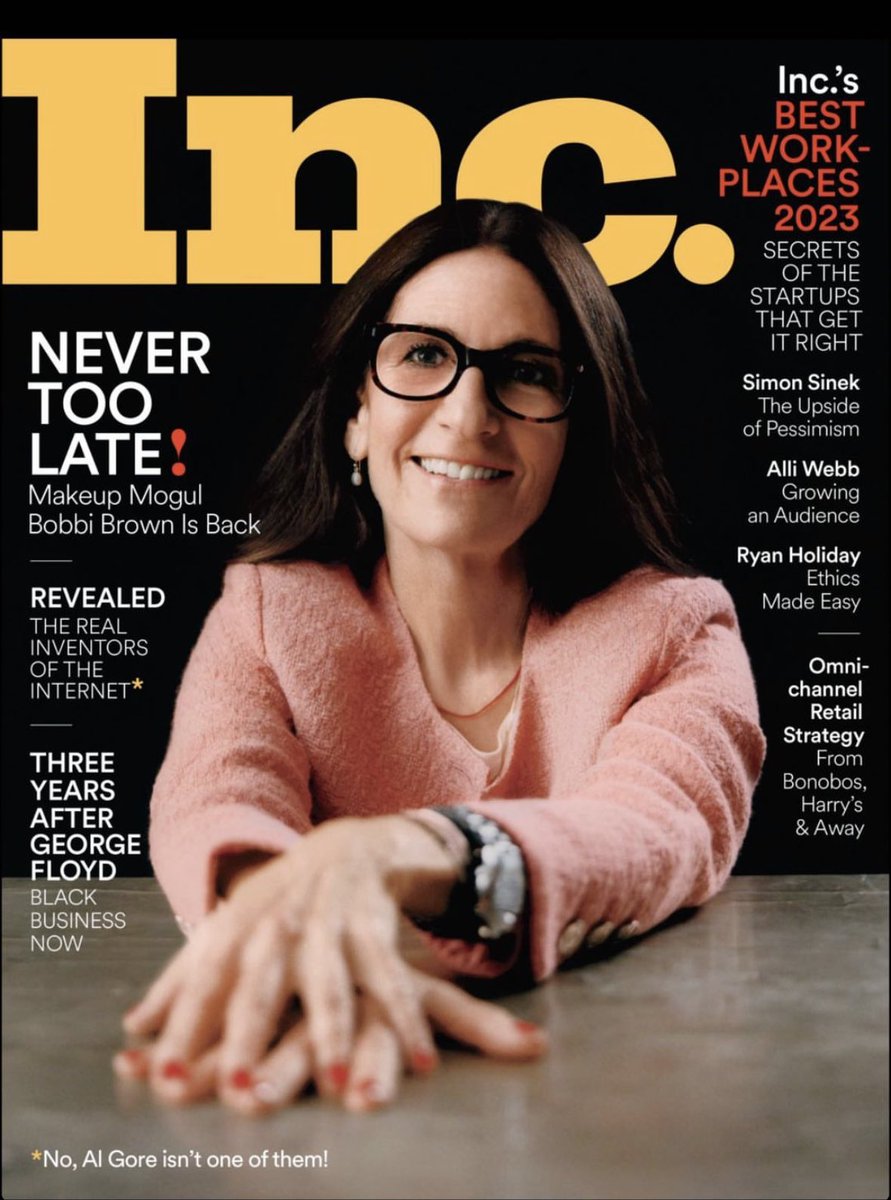 eliweisss's tweet photo. I’ve never seen anyone more BACK than @justbobbibrown 🚀🚀🚀

Front cover of @inc for May/June 😍

https://t.co/neX7oPFwx3 https://t.co/bCHiwHI9WI