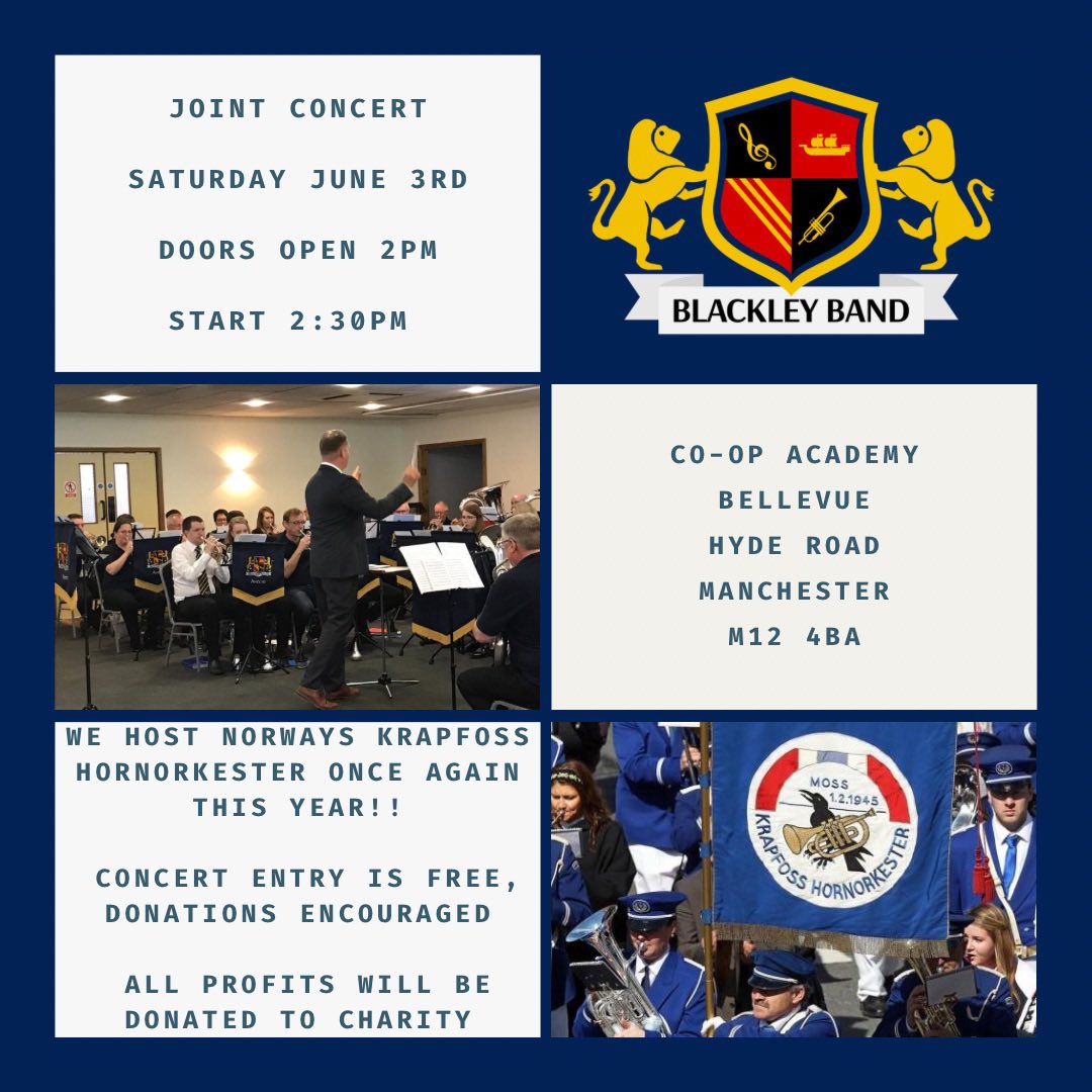 blackleyband's tweet photo. So we’re doing it again. Join us in June as we host our Norwegian friends! https://t.co/h4K2qWjLqY