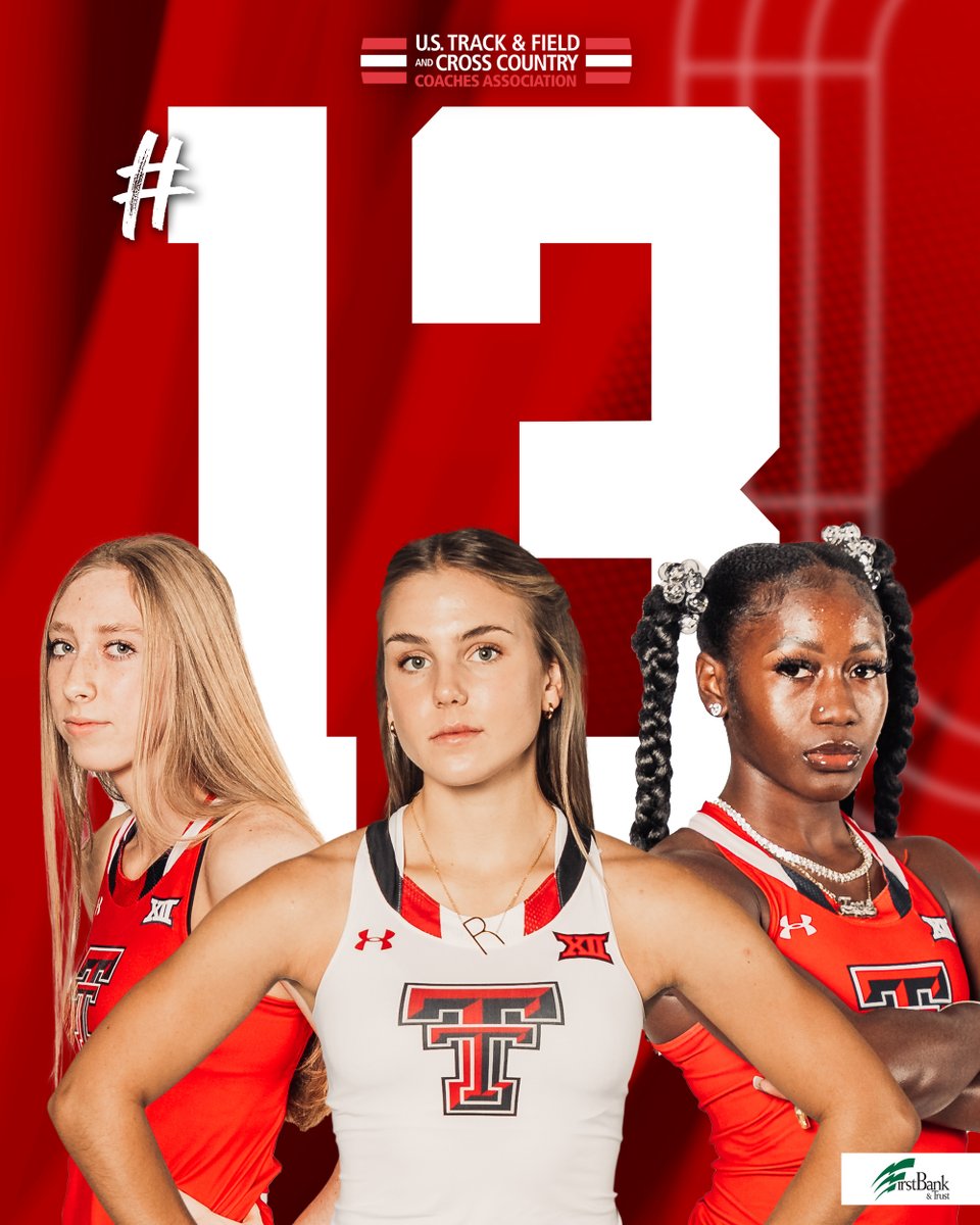 TexasTechTF's tweet photo. The Texas Tech women go into Big 12s this week ranked No. 13. https://t.co/JigsszHD3G