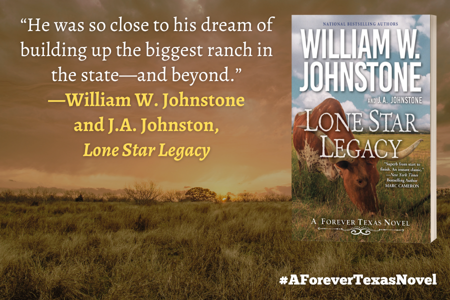 KensingtonBooks's tweet photo. Dust off your boots for the newest adventure in the #ForeverTexas series, LONE STAR LEGACY by @wwjajohnstone. https://t.co/jSkuamiCCf https://t.co/nh5pC6pIRo