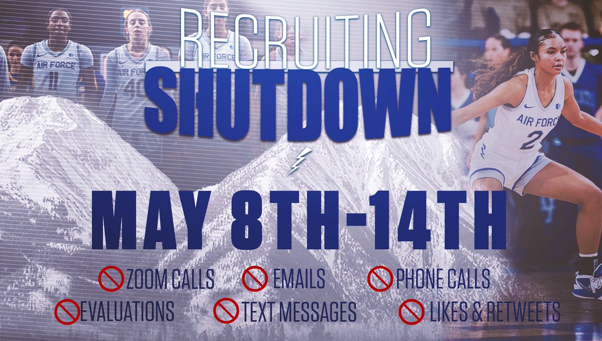 🚨Attention Recruits🚨

Shutdown begins🚫Texts, Calls, Emails etc… 

Until then Future Falcons!