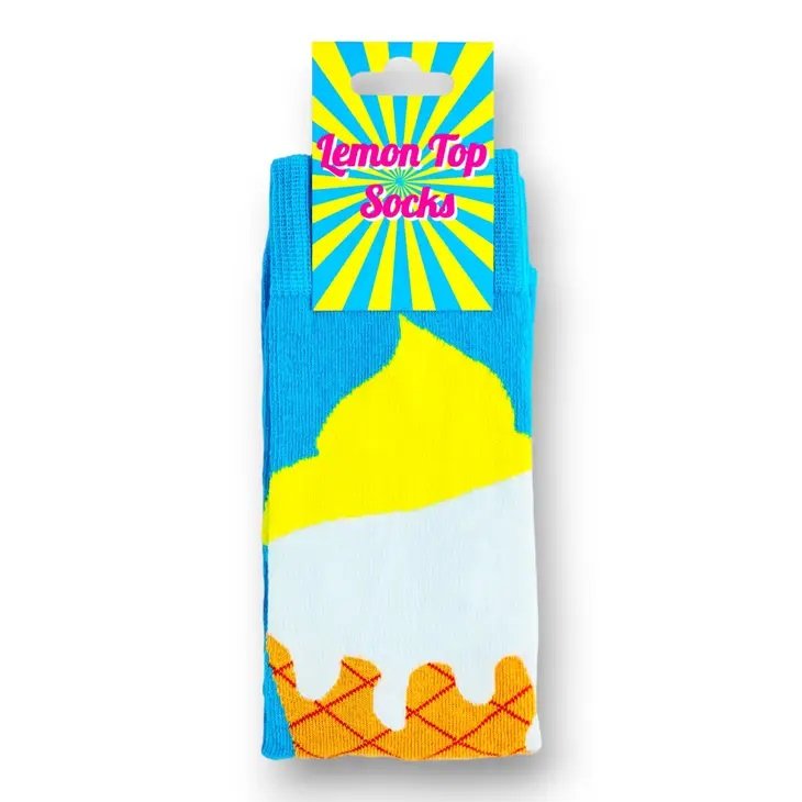 HeritageUnlockd's tweet photo. Lemon Top Socks - Celebrating a #Teesside Seaside Favourite!
#Redcar's world-famous lemon top ice cream is immortalised in these awesome cotton-rich socks, now available at https://t.co/0umtFFdl3g
#lemontop #Yorkshire #Saltburn #Redcar #Marske #Scarborough #Whitby #Pacitto https://t.co/PXAb9lbWn7
