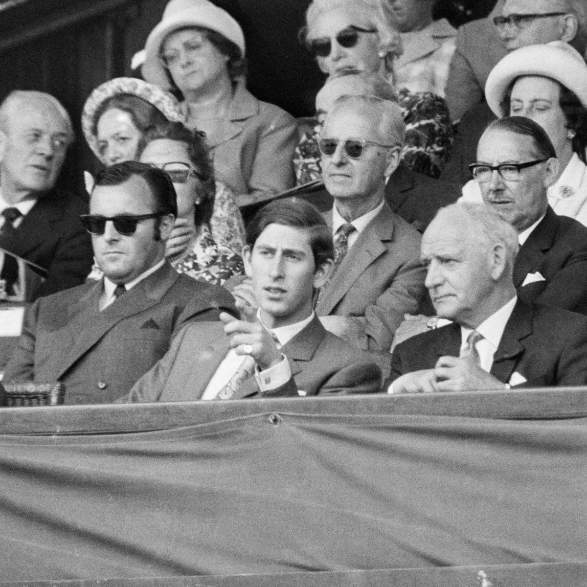 WimbledonMuseum's tweet photo. A special #RoyalEdition of #MichaelColeMonday today! #PrinceCharles in 1970, Andre Agassi with the Duke and Duchess of Kent in 1992, The Queen and Virginia Wade in 1953, Princes Margaret and Billie Jean King in 1970. https://t.co/07FHBI2jI2