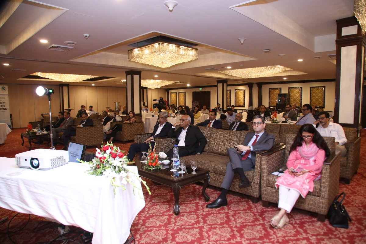 icapofficial's tweet image. The Capacity Building Session on Sustainability Disclosures &amp;amp; Reporting drew to a close with insightful closing remarks from Mr. Akif Saeed, Chairman SECP. Mr. Saeed's remarks were a fitting conclusion to the event, highlighting the key takeaways. 
#ICAP #CA #SECP #sustainability