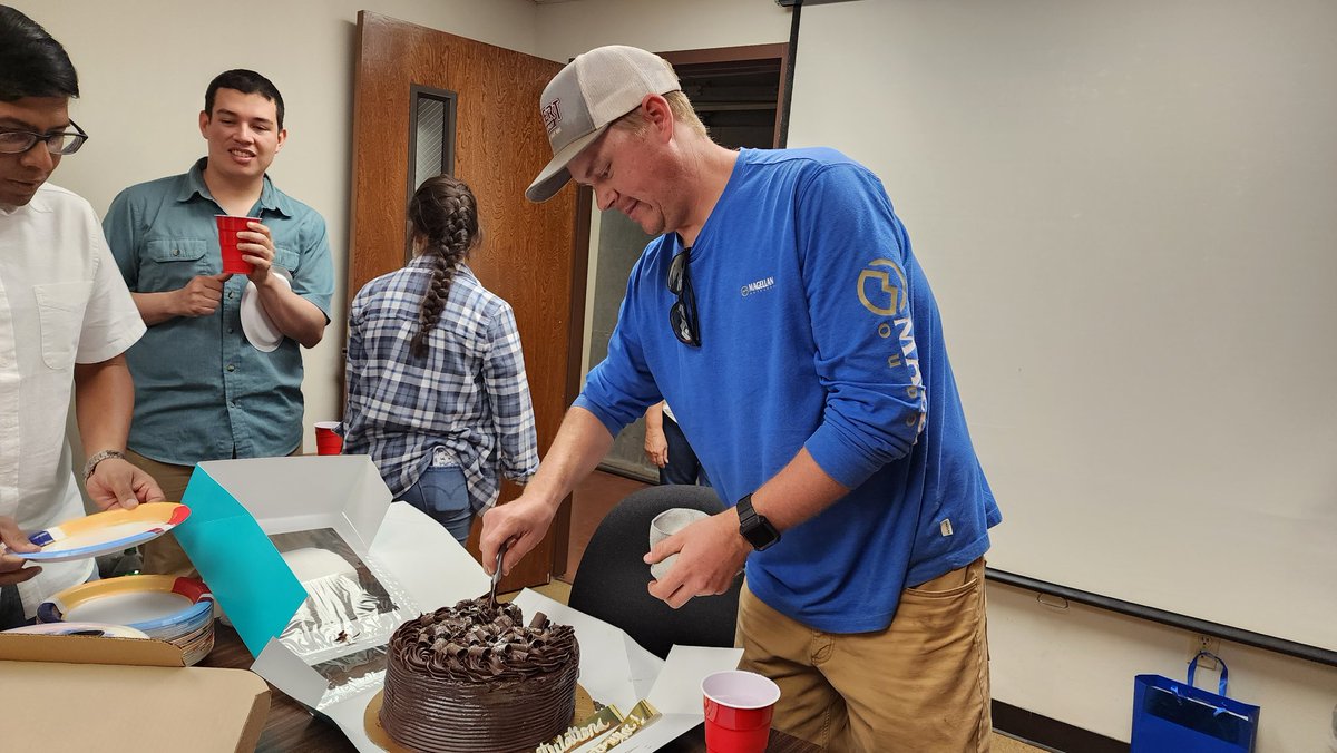 SainiDK10's tweet photo. A bid farewell to @tjostmeyer, an incredible asset to our team. His hard work, support, and humility will be greatly missed. It's hard to say goodbye to such a great person, but we're excited to see him take on his new role at Performance Crop Research @KJagadish_TTU https://t.co/qMzUTUXpTg