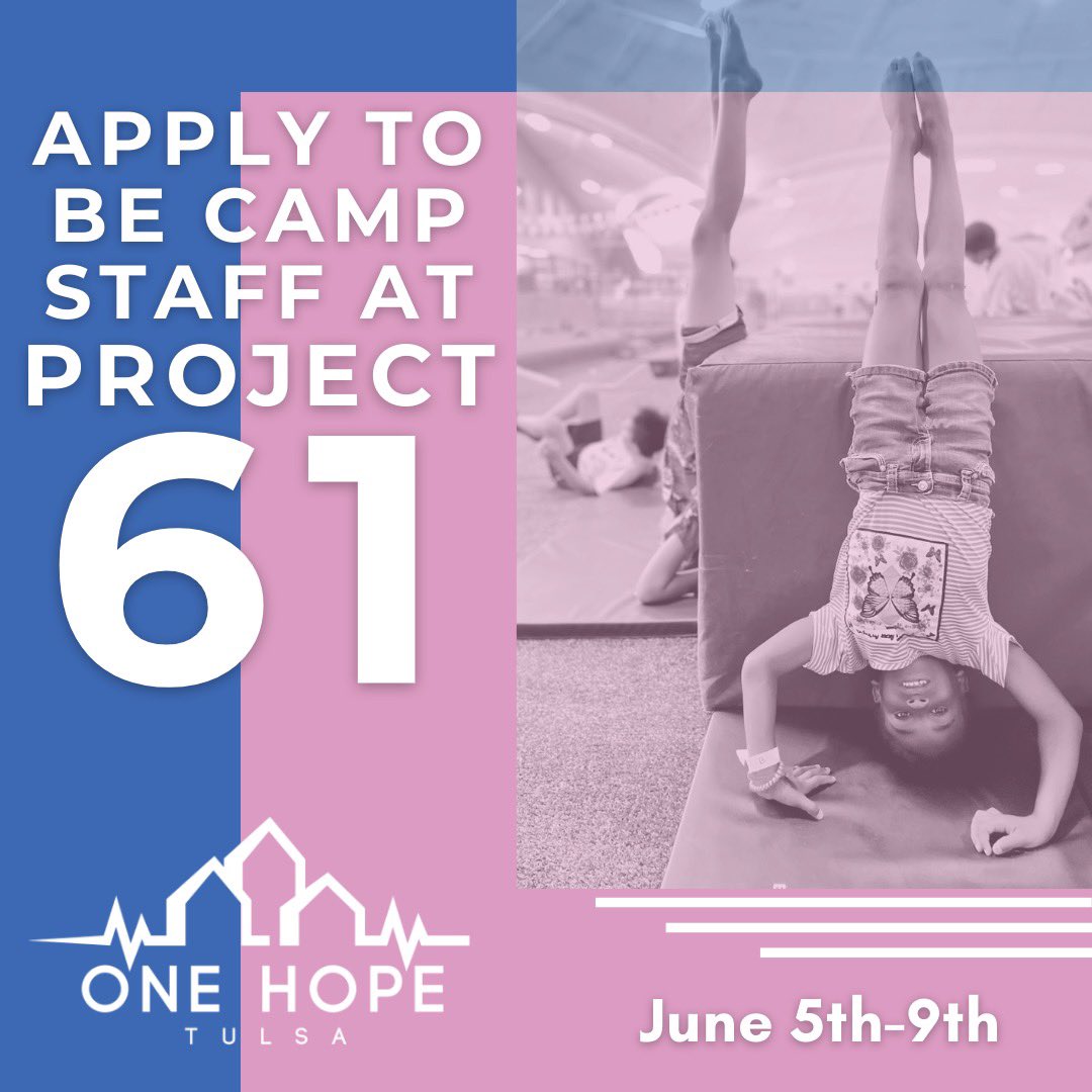 OneHopeTulsa's tweet photo. College-aged guys and girls, apply now and join us for the best week of the year!! https://t.co/Kz1wLaEKX1 https://t.co/1FNFA3t1K0