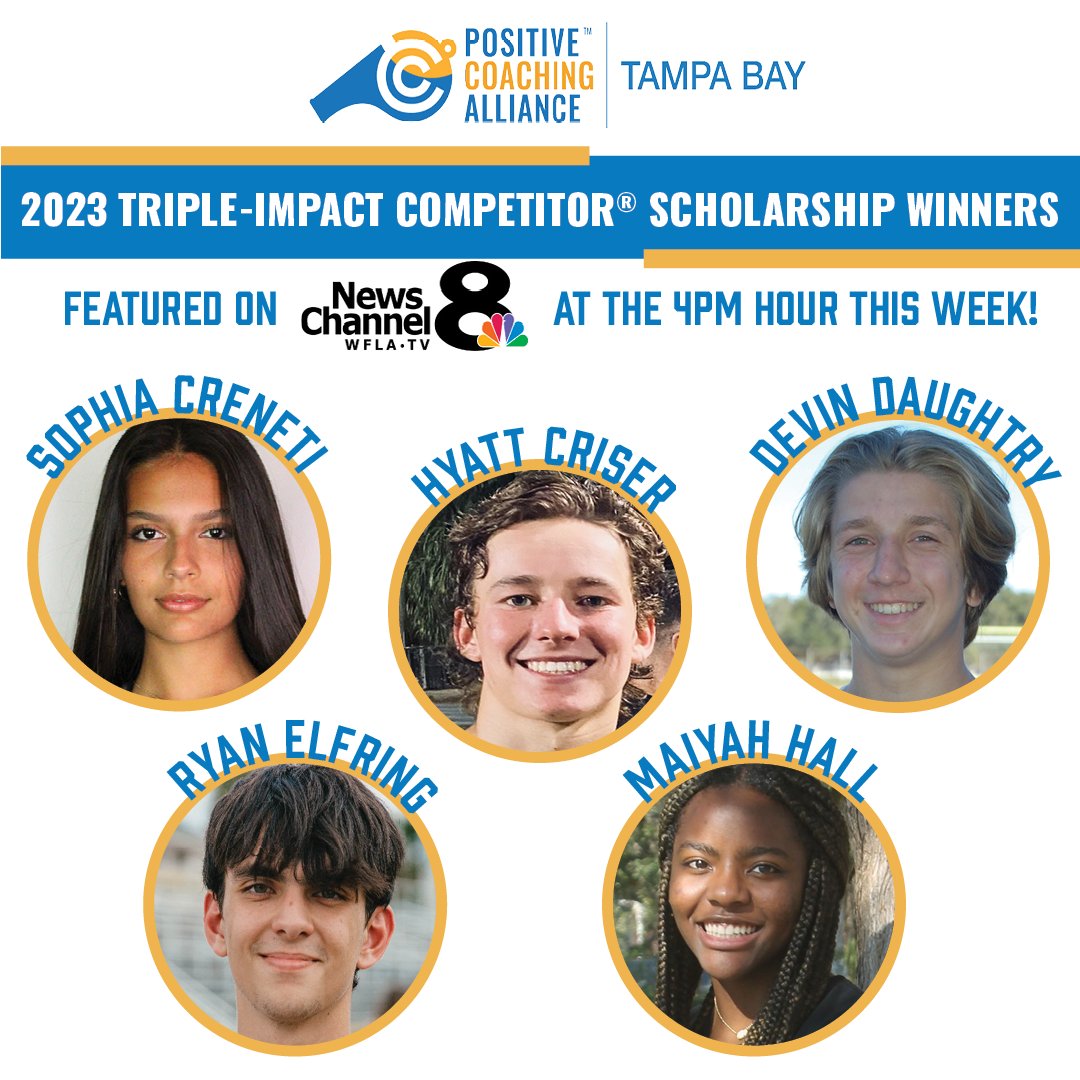 It's TV time this week on <a href="/WFLA/">WFLA NEWS</a> News Channel 8.  Check to see if your favorite scholarship winner from the Class of 2023 is being featured one evening this week at 4pm!