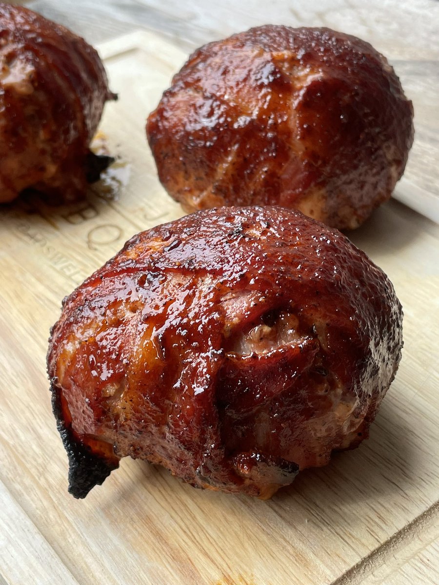 Final day of the long weekend and last day of #UKBBQWEEK 

Bacon wrapped scotch eggs with a bbq sauce glaze