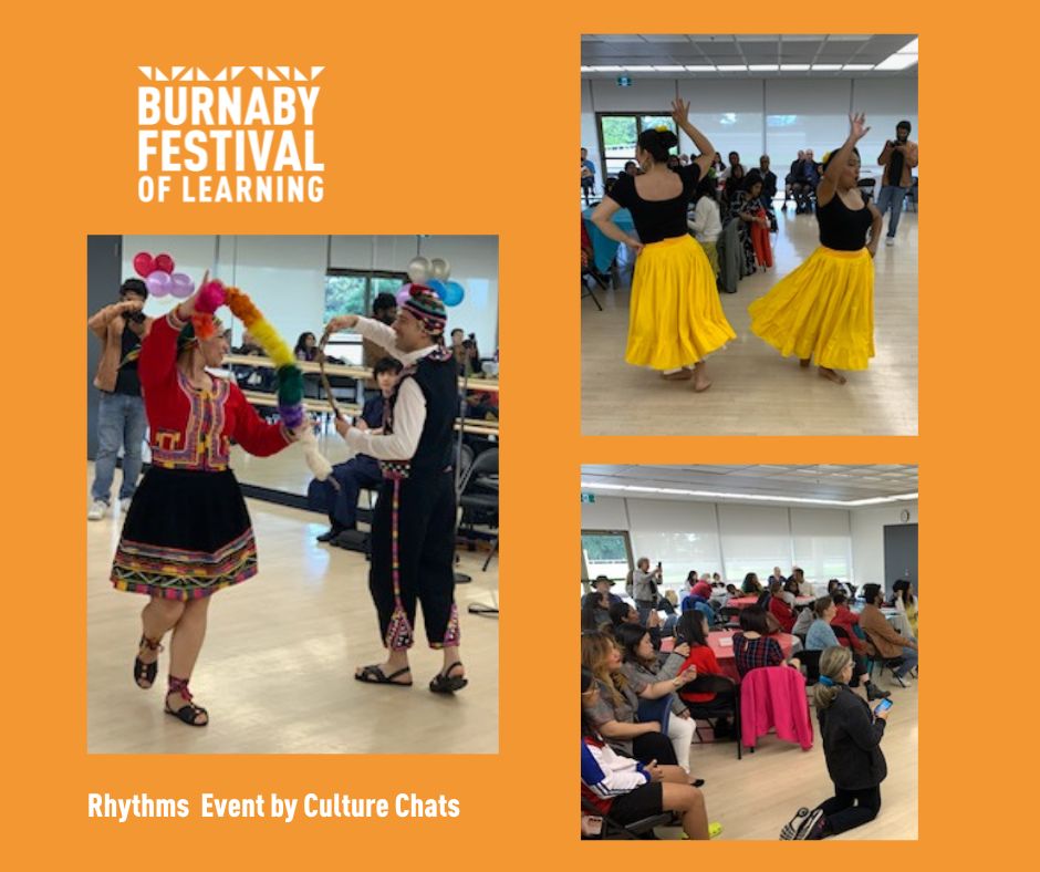 connectfestbby's tweet photo. Everyone enjoyed the mix of incredible music and dancing at the Rhythms event presented by Culture Chats this past weekend.

#FestivalLearn #community4community #burnabyevents #belonging https://t.co/0YMQKwZ7q3