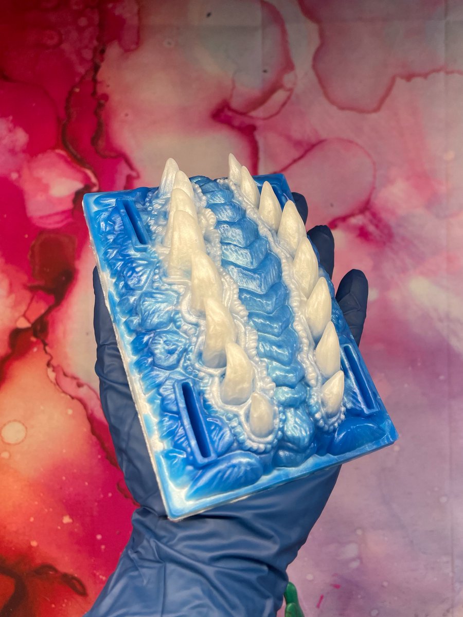 I will never get tired of pouring ice-themed colors🤍🩵💙