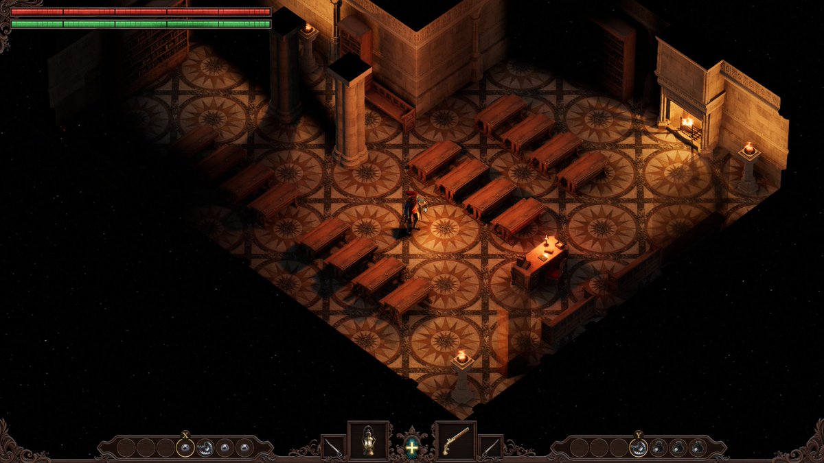 WiktorWasowski's tweet image. I&apos;ve been improving the dungeon decorator (the algorithm that decides where to place what) for the past couple of days. Here are some classrooms generated using the same ruleset.
#proceduralgeneration #procgen #roguelike #roguelite