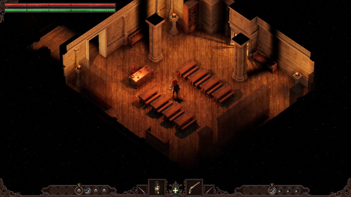 WiktorWasowski's tweet image. I&apos;ve been improving the dungeon decorator (the algorithm that decides where to place what) for the past couple of days. Here are some classrooms generated using the same ruleset.
#proceduralgeneration #procgen #roguelike #roguelite