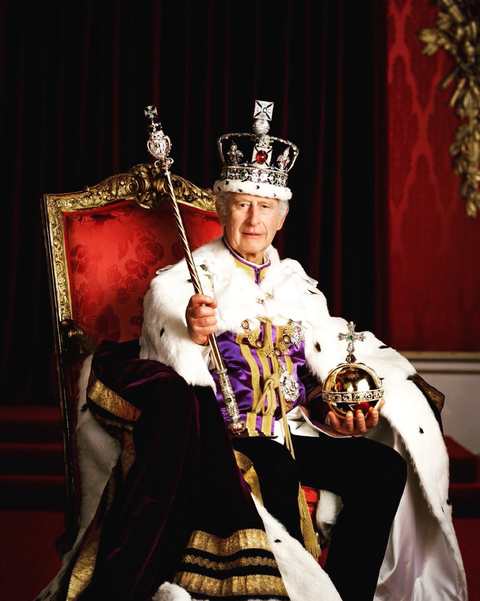 The first official portrait of our sovereign, His Majesty King Charles III.

#CoronationDay #HisMajestyKingCharlesIII #theking #LongLiveTheKing #CharlesIII
#329Proud #329HealthySafeEngaged