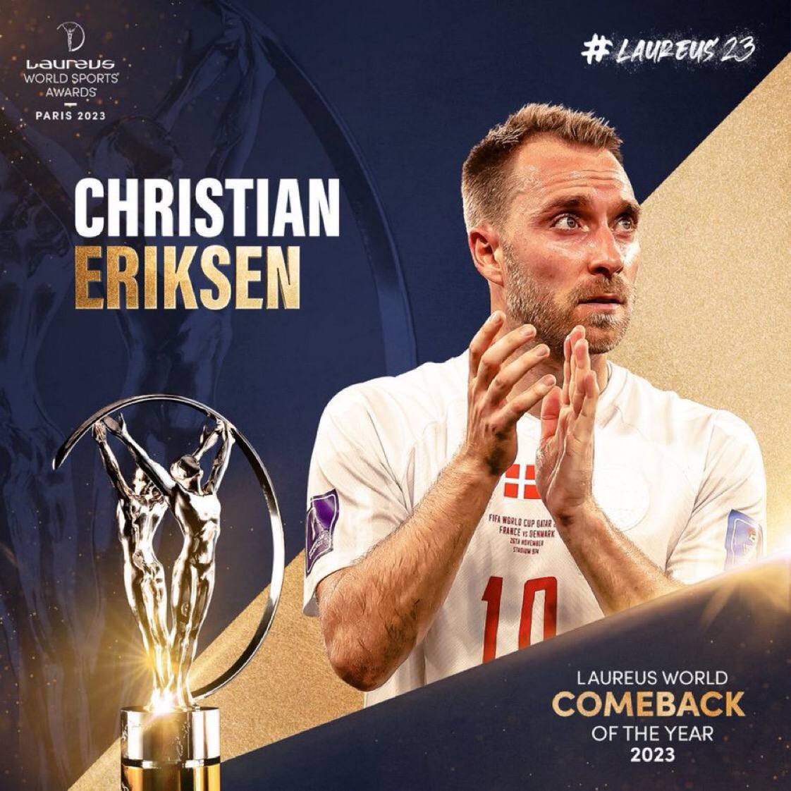 #Eriksen #laureusaward