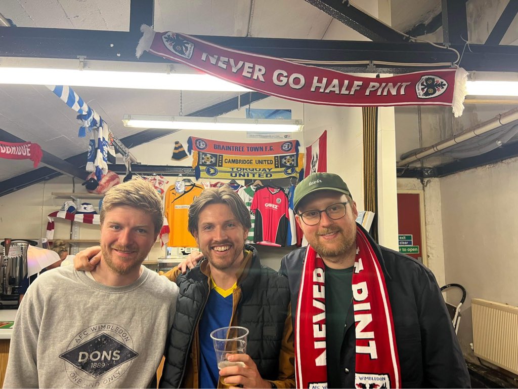 Benjaminskjold's tweet photo. The #Wimbledanes will be there again next season! #COYD #NeverGoHalfPint https://t.co/gqHiq6h576