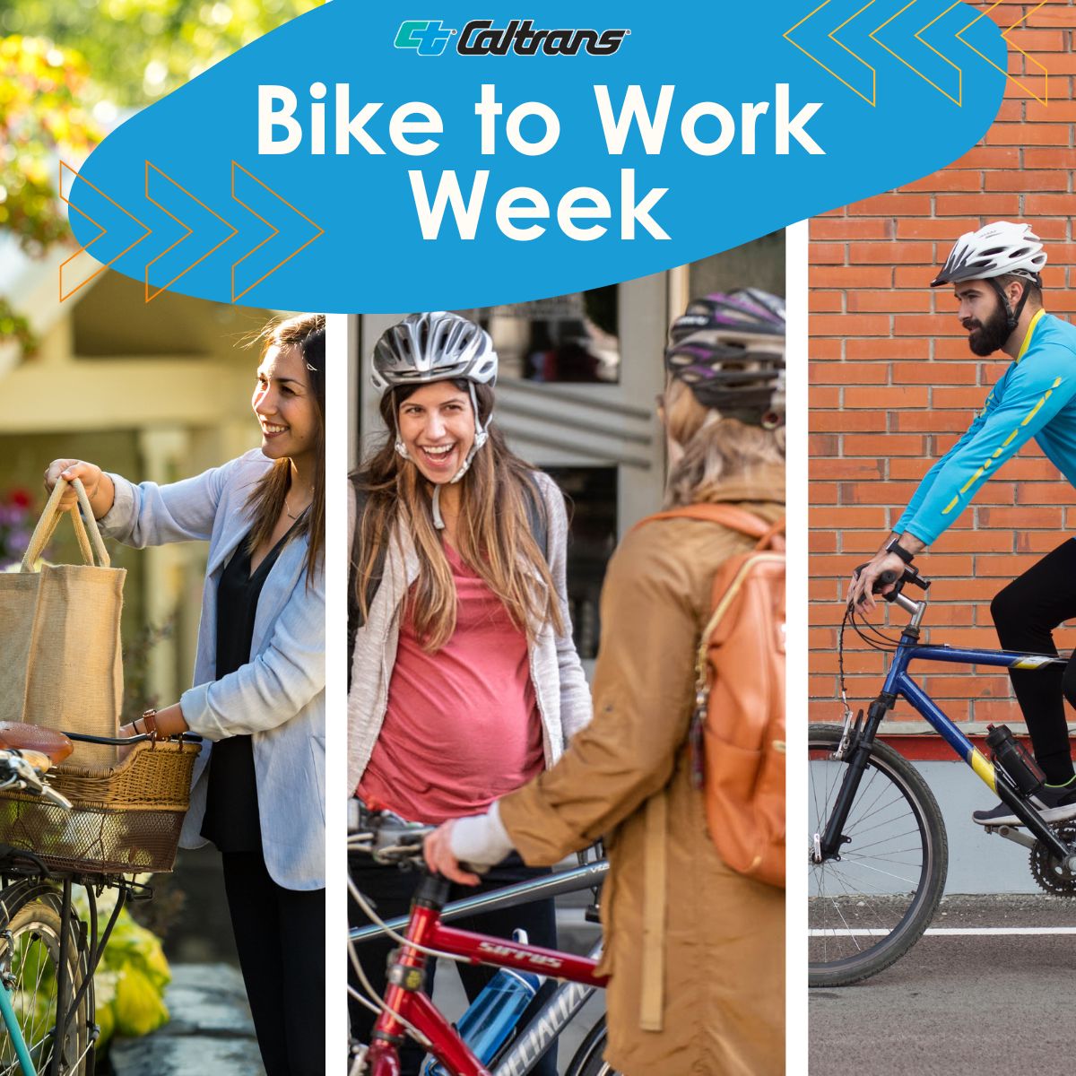 CaltransHQ's tweet image. It's #BiketoWorkWeek, but who says you only have to bike to the office? So swap out 4 wheels for 2, grab a helmet, and head to the store🛒, get a workout in💪, or meet up with friends🎉Where r u biking this week?  #MayisBikeMonth