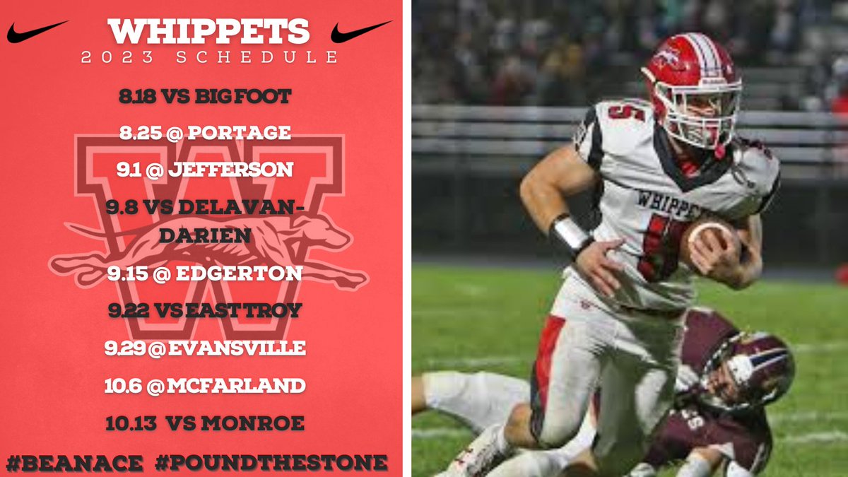 WWWhippetFB's tweet photo. 2023 Regular Season Schedule #BEANACE #POUNDTHESTONE https://t.co/ZaxN3ElLgZ