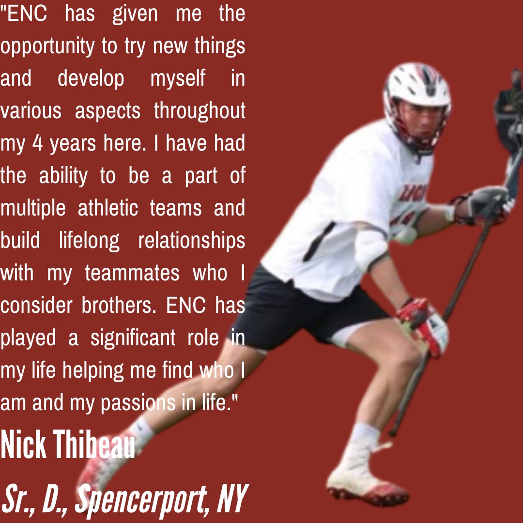 As we wrap up the spring semester and celebrate our recent graduates, we wanted to share how ENC has impacted some of our graduating seniors.  First up, Sr. defenseman and multi sport athlete @nick_thibeau! #leavealegacy #rollnaz