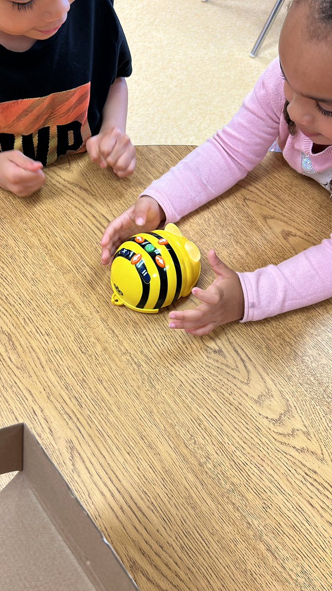 DeeganRego_FDK's tweet photo. Wrapping up our coding unit by entering directional codes in our Bee-Bots 🐝 @LesterBP_DPCDSB https://t.co/Unu7jWCKGV