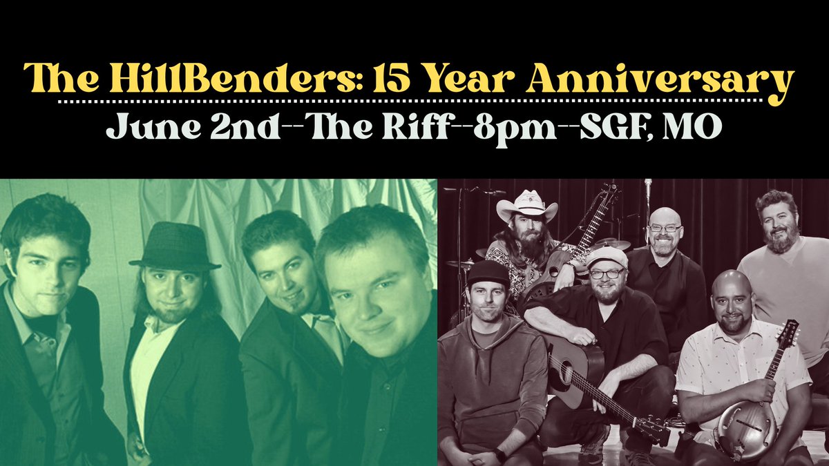 15 years gone by in a blink of an eye, many thx for the good times, let's keep them going on June 2nd, 2023 at The Riff in Springfield, MO.