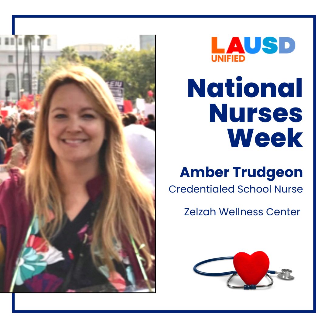 “I love giving immunizations and taking care of the health and well-being of our students and communities.” Ms. Amber Trudgeon is currently one of the Communicable Disease Nurses for <a href="/LASchools/">Los Angeles Unified</a> at the Zelzah Wellness Center in Region North. #NationalNursesWeek