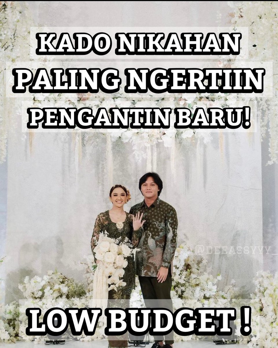 AreaReceh's tweet image. KADO NIKAHAN PALING NGERTIIN PENGANTIN BARU !

— A Thread