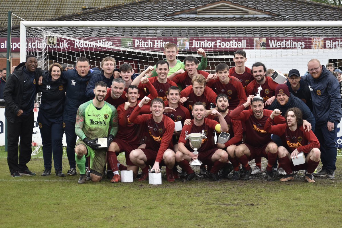 The <a href="/MossleyHill_FC/">Mossley Hill Athletic FC</a> players and staff enjoying their win in todays <a href="/WestCheshireLge/">Go2Day West Cheshire League</a> Pyke Cup Final