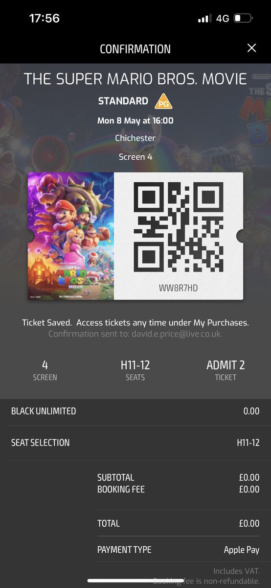 Double bill <a href="/cineworld/">Cineworld</a> #MarioBrosMovie &amp; #LoveAgainMovie