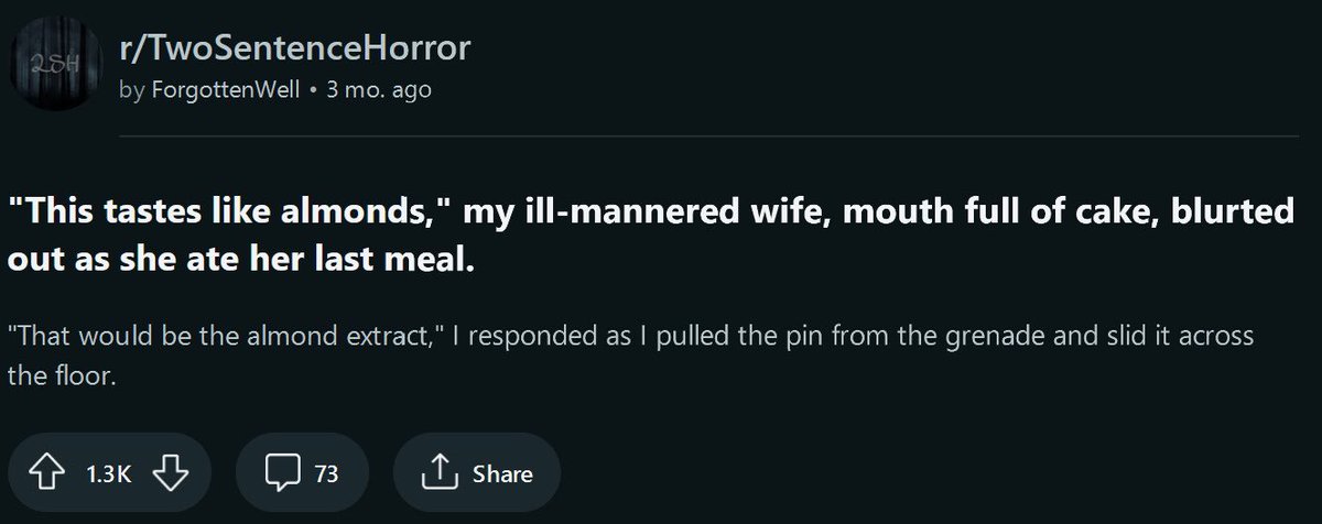 Bad 2 Sentence Horror (@bad2sentence) on Twitter photo 