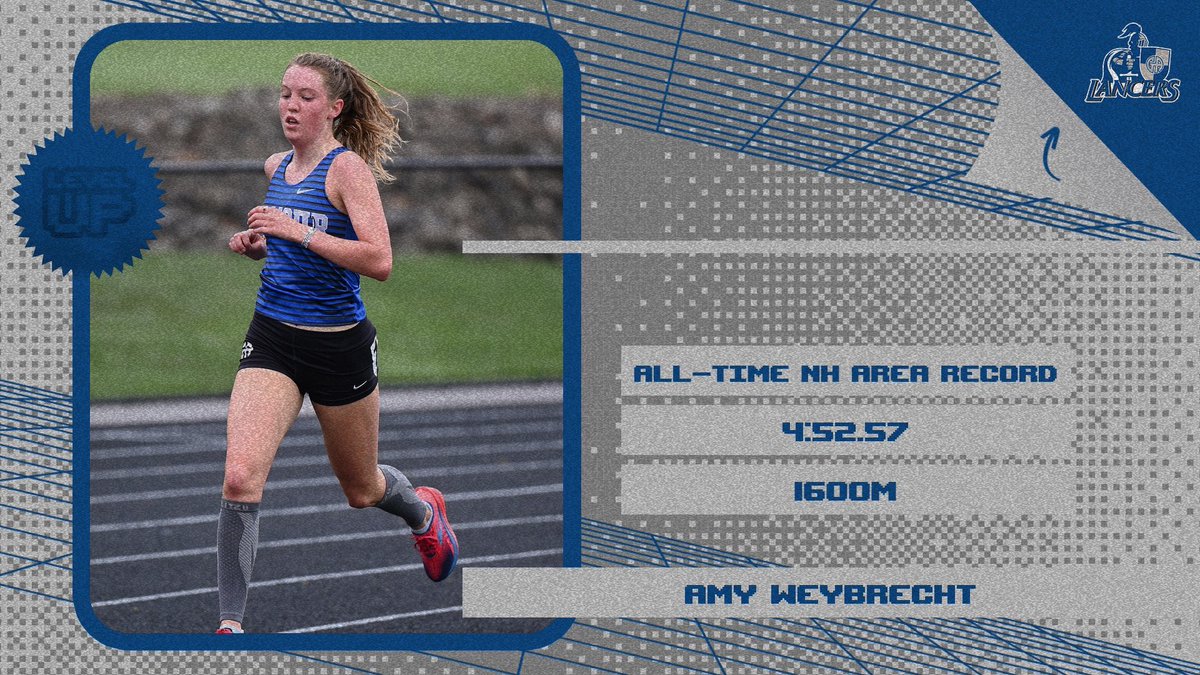 GALancerAD's tweet photo. She's record breaking‼️👏

A huge congratulations to @GALancerTrack’s Amy Weybrecht ‘24 as she broke the @NHPreps All-Time Record for the 1600m. Amy posted an unbelievable 4:52.57👏⚡️

#RecordBreaker #GoAmy https://t.co/AUG0whmCEF