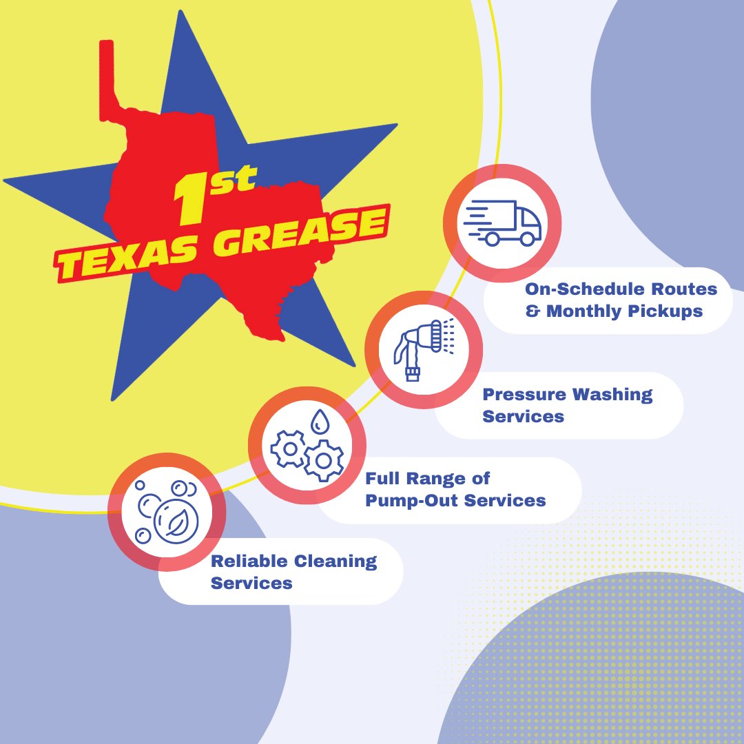 FirstTXGrease's tweet image. First Texas Grease is your one-stop-shop for all your grease management needs!

Contact us today to experience the benefits of our stress-free grease pickup and cleaning services in Houston!

#firsttexasgrease #houstonrestaurants #foodtrucks