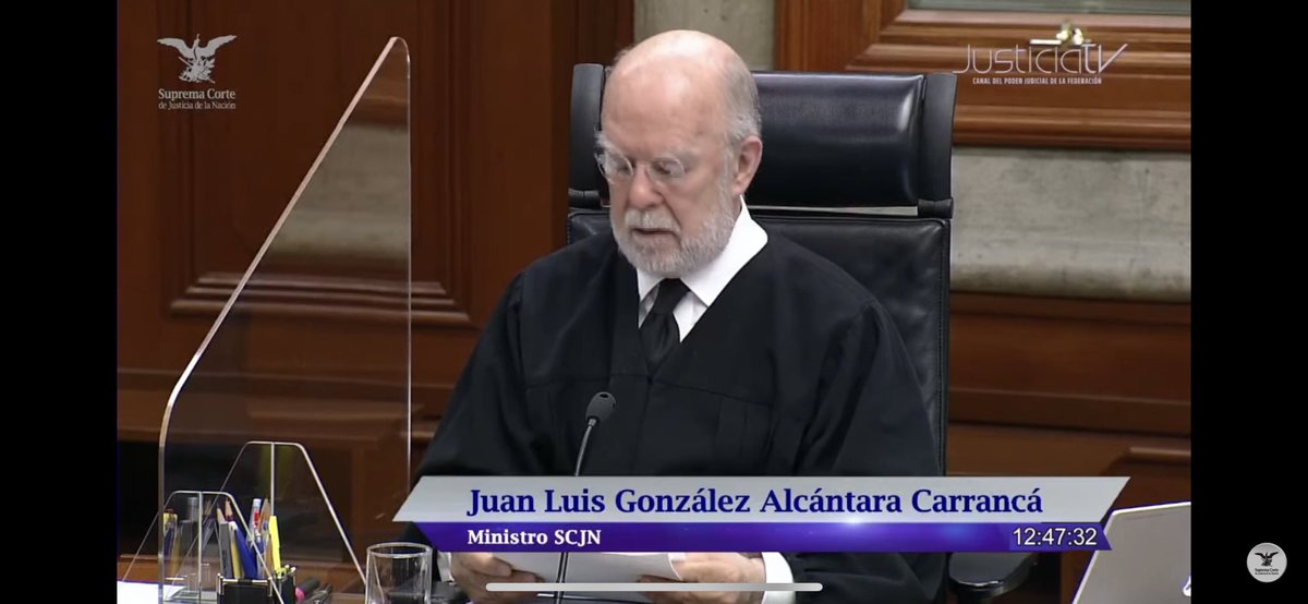 Juan Luis González #AlcantaraCarranca ministro de la @SCJN también apoya propuesta de invalidar Decreto que dio vida a la primera parte del #PlanB de la reforma electoral, por violación al procedimiento legislativo.