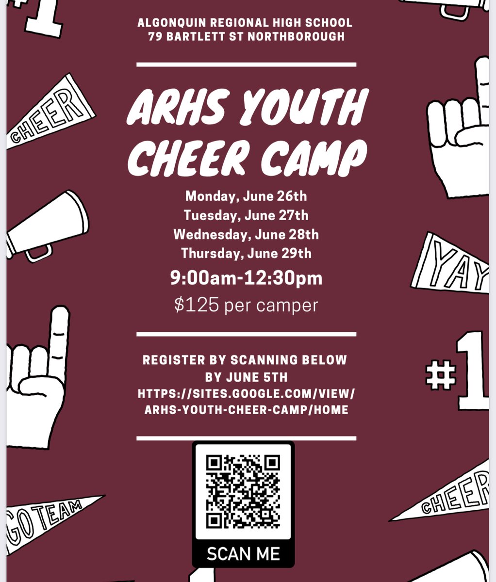 jrthawks's tweet photo. Join us for some fun Cheer camp! Register now! https://t.co/4uvYted1Bn