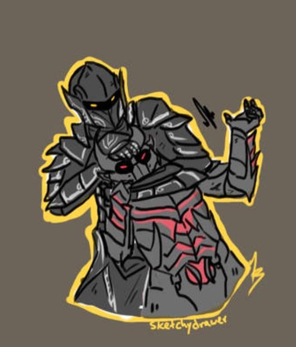 Drop something red from your gallery! Ebony headlock