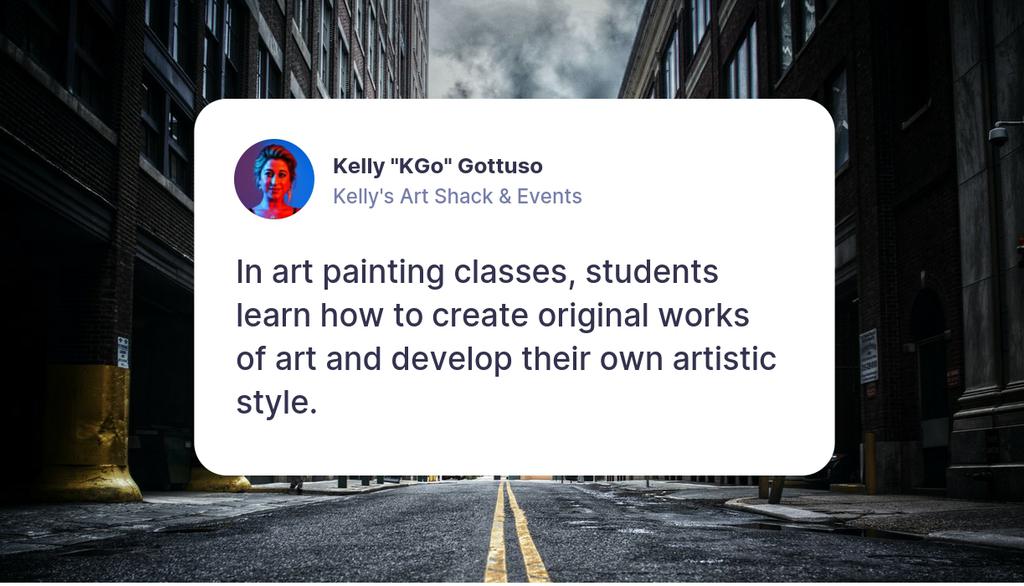 kellysartshack's tweet photo. Online Art Painting Classes: https://t.co/eEnZCi8eBw

#KellyKgoGottuso #Art #Artist https://t.co/scPbnHEYG8
