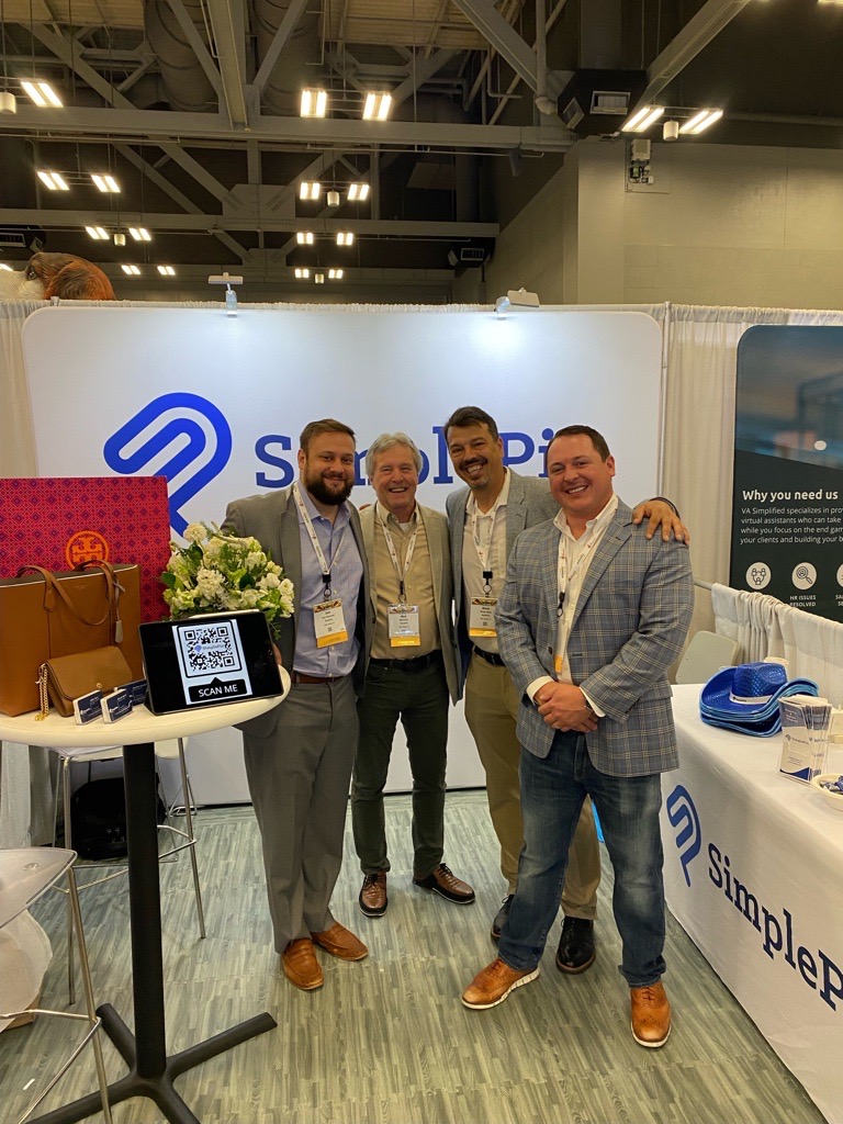 SimplePinHQ's tweet photo. #RockAccelerate is officially here! Come stop by Booth 834 to say HI to the team and grab a Cowboy Hat and a chance to win a Tory Burch bag!! 🤠 🎸

#NetVU #AccelerateNow #SimplePin https://t.co/Qpgpf4HJxy