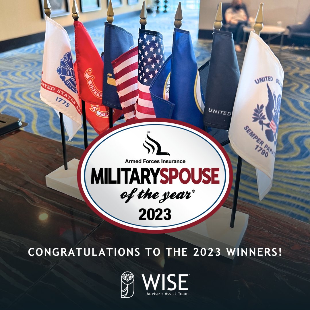 We're onsite at the @ArmedForcesIns Military Spouse of the Year Week for this incredible celebration of our military spouses! 

Congratulations to the '23 winners for their outstanding contributions to our military community.

 #AFIMSOYFamily #militaryspouses @MilSpoOfTheYear