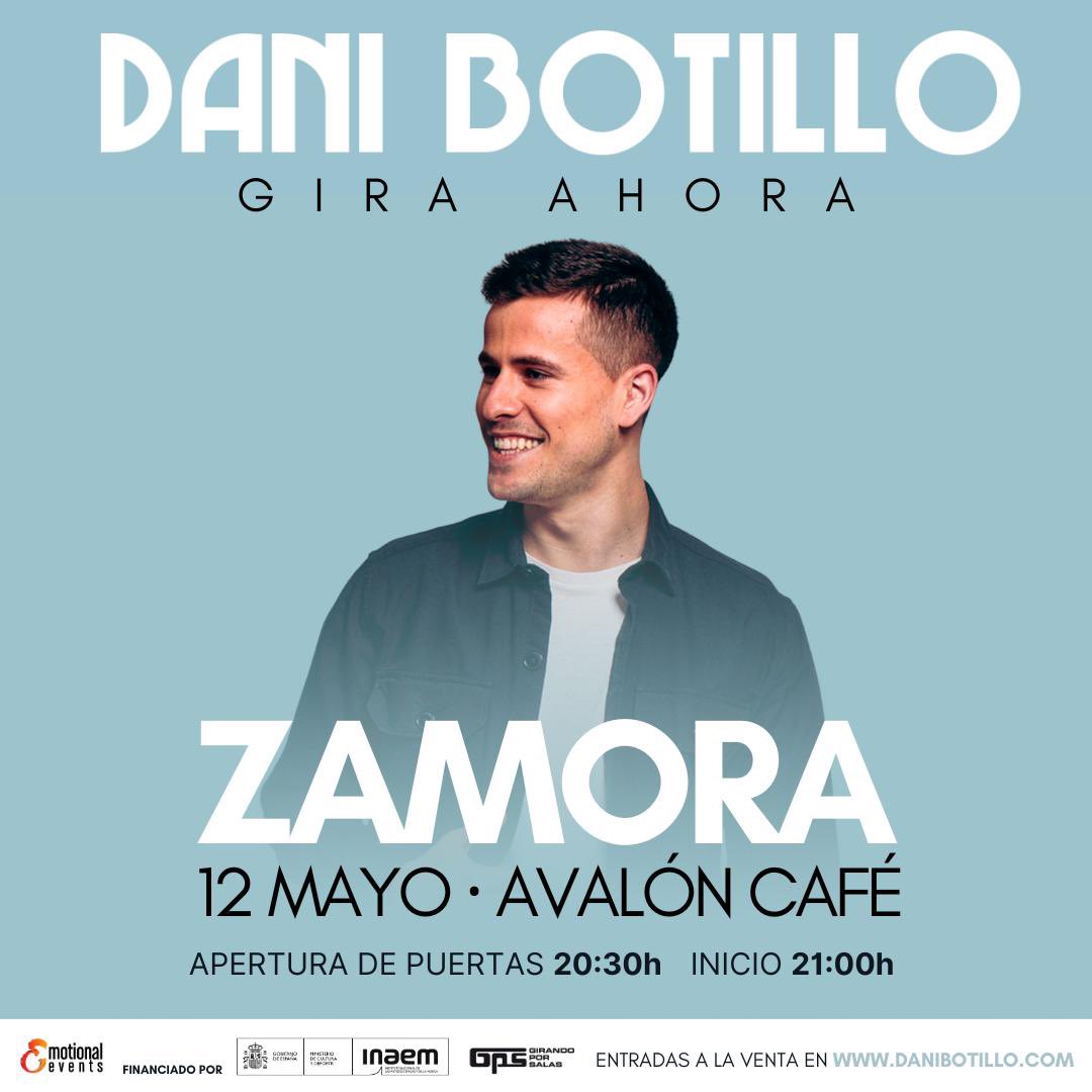 🚀 Nos vemos este viernes 12 en Avalon Café, Zamora, de la mano de <a href="/girandoporsalas/">Girando Por Salas</a> 🤝🏼

🎟️ Las entradas están disponibles aquí ⬇️

emotionalevents.es/evento/dani-bo…

#GPS13 #GirandoPorSalas #Novemosenlassalas #DaniBotillo #GiraAhora