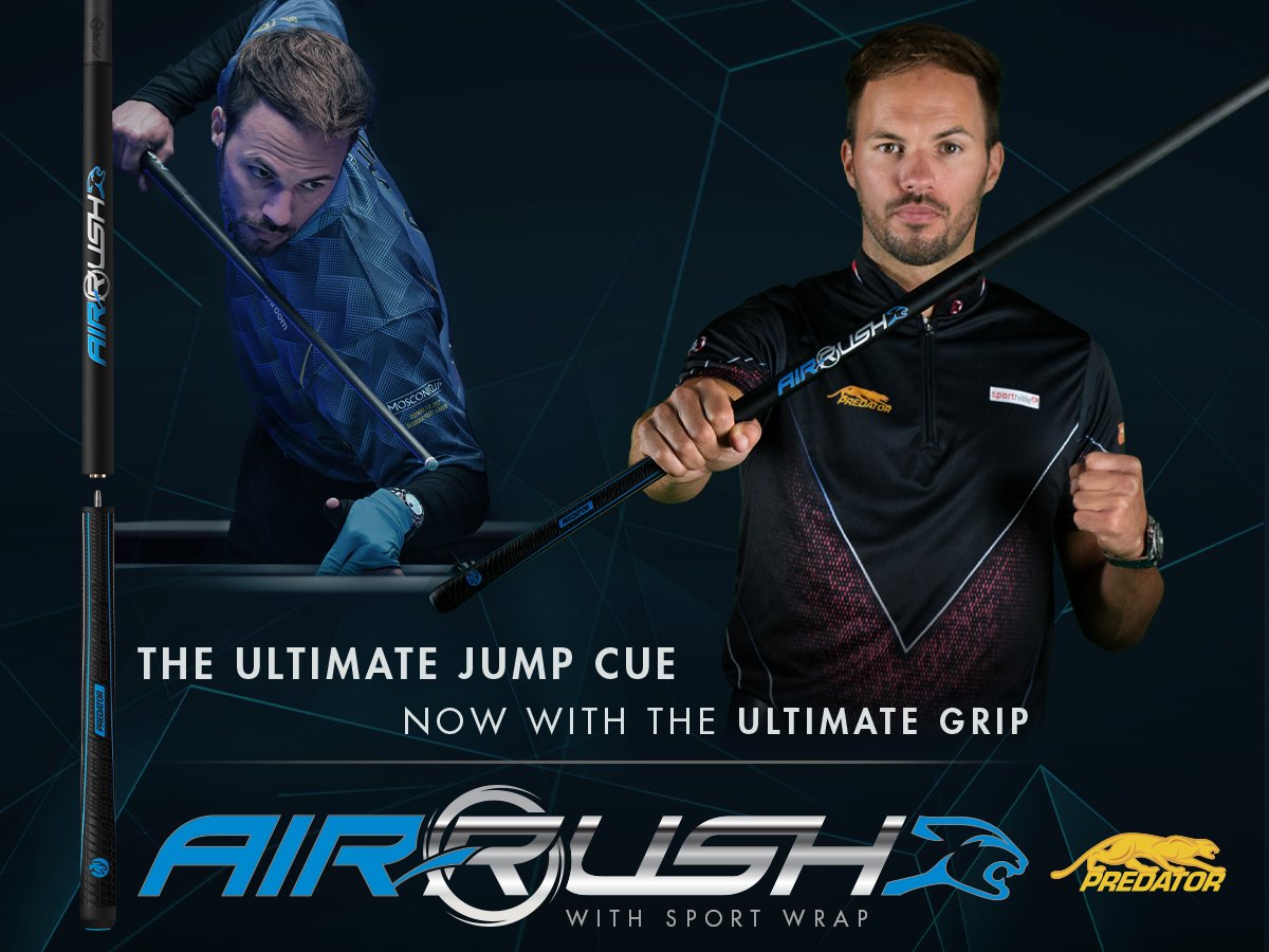 PredatorCues's tweet photo. The all-powerful Air Rush jump cue is trusted by the world's top players.
With precise control over the cue ball, you'll be reaching new heights, easy - wrap or no wrap!π
Soar to Victory: https://t.co/wB7P6Bf3aI
#BilliardJump #ProGear #AlbinOuschan #PredatorProTeam #PredatorCues https://t.co/bcaTaYV6SF