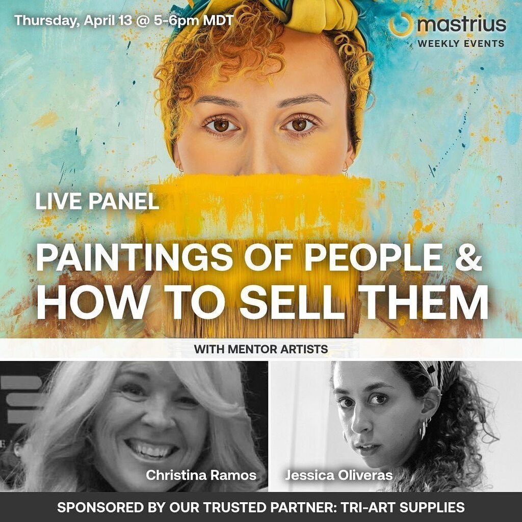 🖌️ Painting people has the POWER to capture the essence of human experience in a way few other art forms can... but it’s not always easy!

Join Mastrius Mentors @jessicaoliverasart &amp; @christinaramosart ONLINE for a LIVE expert panel:
👉🏽 PAINTINGS OF PEOP… instagr.am/p/Cr_iX5Ivr5t/