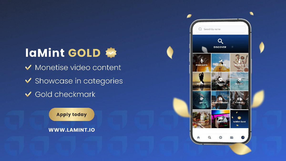 Want the opportunity to significantly increase your earnings capacity on laMint and connect with fans on a deeper level? We’re giving established creators exclusive access to:

✅ Monetise your video content
✅ Showcase in your desired category
✅ Gold checkmark

DM us to apply.