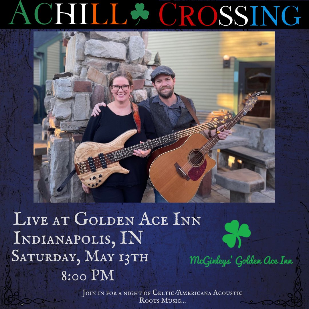 achillcrossing's tweet photo. Looking forward to heading back to Indianapolis this weekend to perform at McGinley’s Golden Ace Inn. 8pm start time!!! 

#irish #irishmusic #indianapolis #livemusic #indymusic https://t.co/4pic1umWSn
