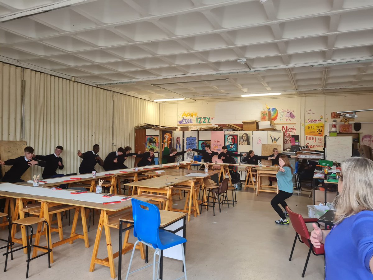 Skerries_CC's tweet photo. As part of #Creativeschoolsweek the Art Department ran a ‘Inner Freedom and Strength’ Workshop for some of our 5th Year students! #taichi #painting #exploringart #creativity #creativitylivehere #community @CreativeIreland @ddletb @DDLETBColleges https://t.co/osSHnv1vPB