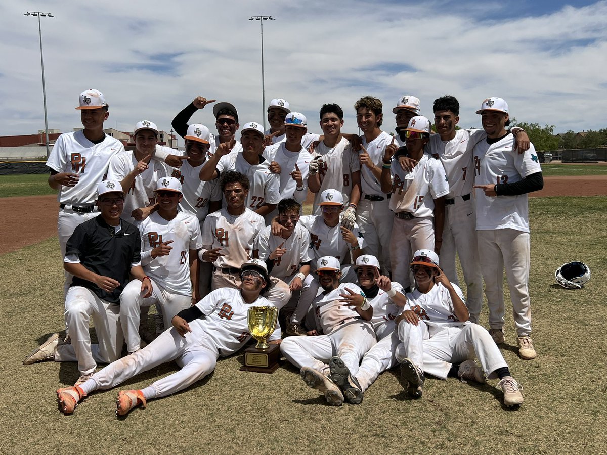 Congratulations to the Pebble Hills Spartans ⚾️ Team as they defeated the Odessa Bronchos (7-1, 6-5) on Thursday &amp; Saturday to win the series 2-0 to clinch the Bi District Title &amp; advance to the 6A Region 1 Area Round 🏆
Congratulations guys, well deserved &amp; keep rolling!!