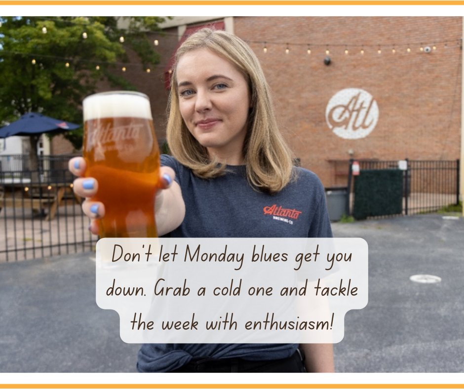 Monday blues be gone!
#MondayMotivation #BeerMonday #StartTheWeekRight #AtlantaBrewingCo #DrinkLocal  #CraftBeerLove #MondayBluesBeGone #ATLBrews #DrinkGoodBeer