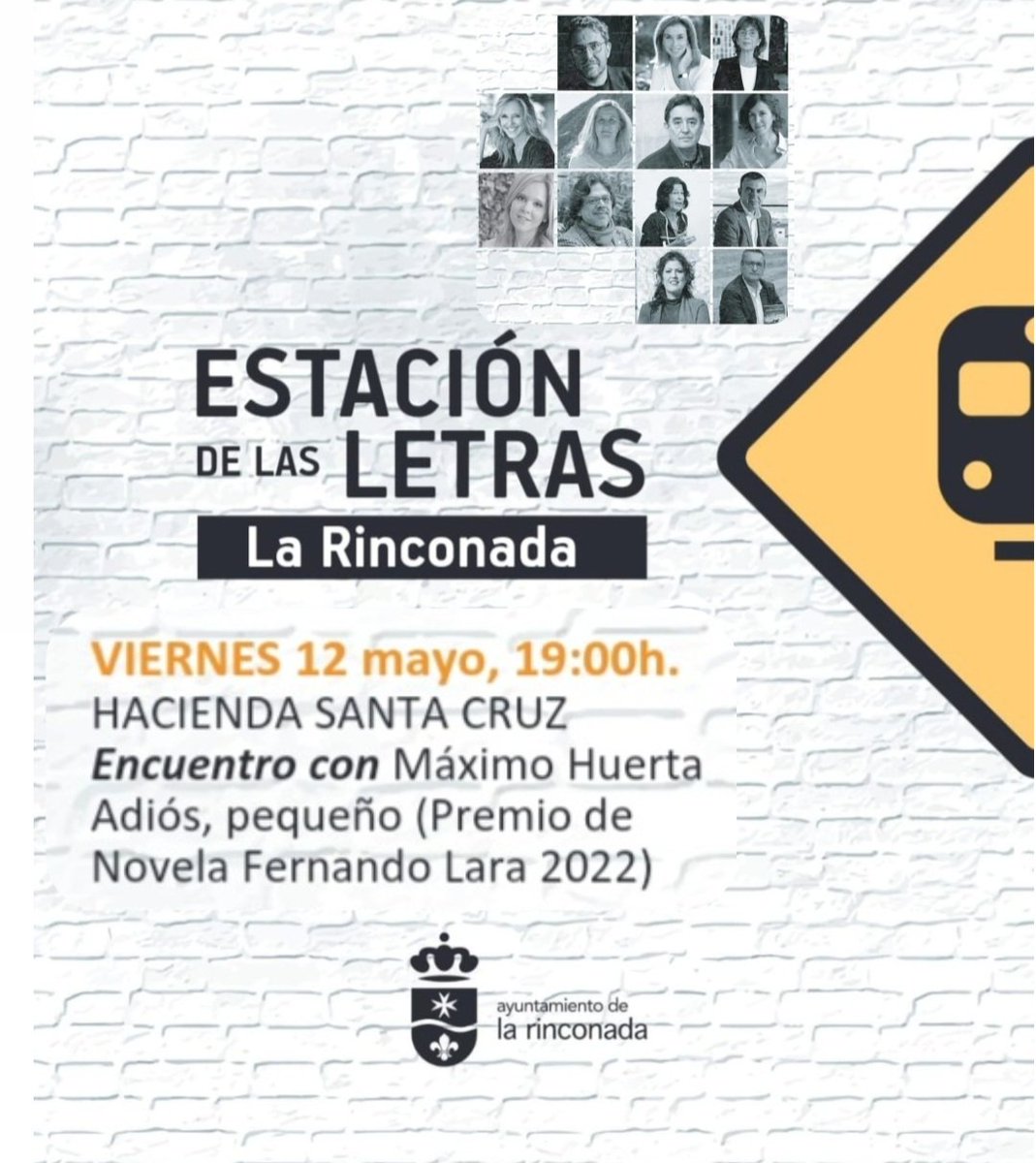 El próximo 12 de mayo, a las 19 horas, #AdiósPequeño y yo, haremos una parada en la #EstaciónDeLasLetras de @LaRinconada_Web 📖