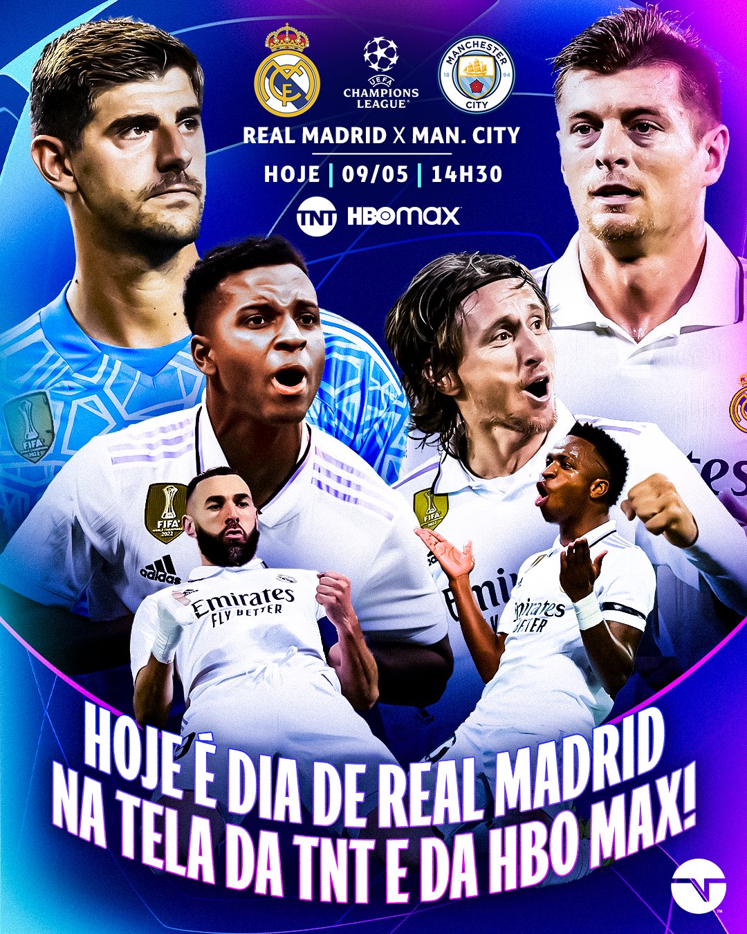 TNT Sports Brasil - ESSE JOGO PROMETE! 👀🏆 Vale o título da UEFA Champions  League! Manchester City x Inter é dia 10, às 13h30, na TNT Brasil e HBO Max  ( #CasaDaChampions